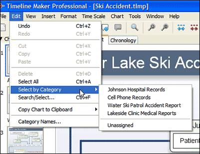 Select Events by Category